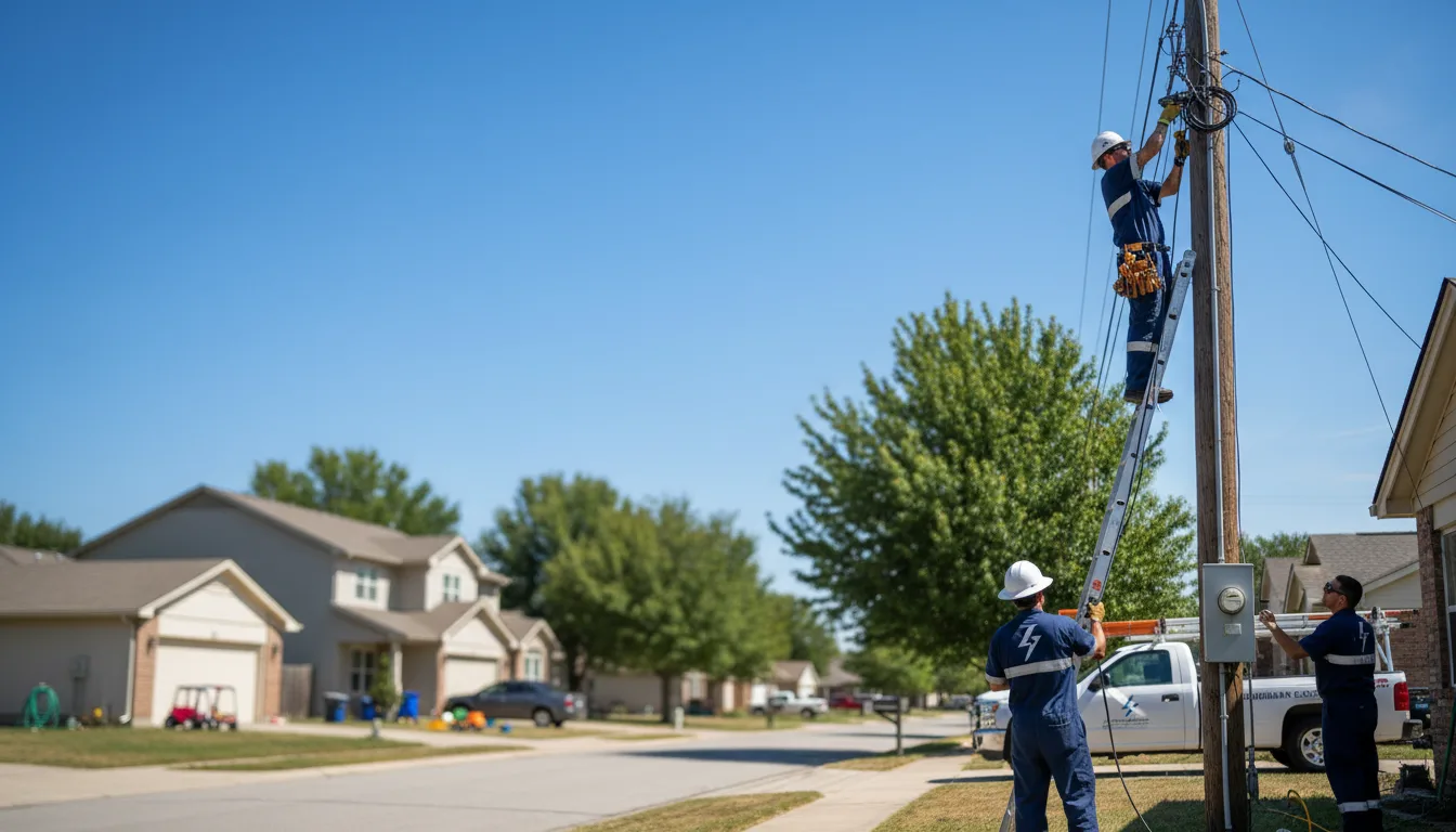 Residential electrician providing installation services in Grulla, TX